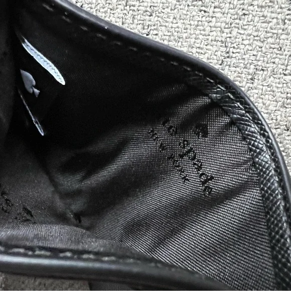 Kate Spade New York black Saffiano leather card holder - Picture 4 of 7